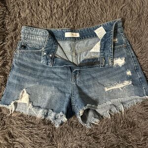 KanCan Blue Distressed Jean Shorts